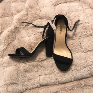 JustFab Shoes - Chunky Black Heel JustFab Shoes - Chunky Black Heel